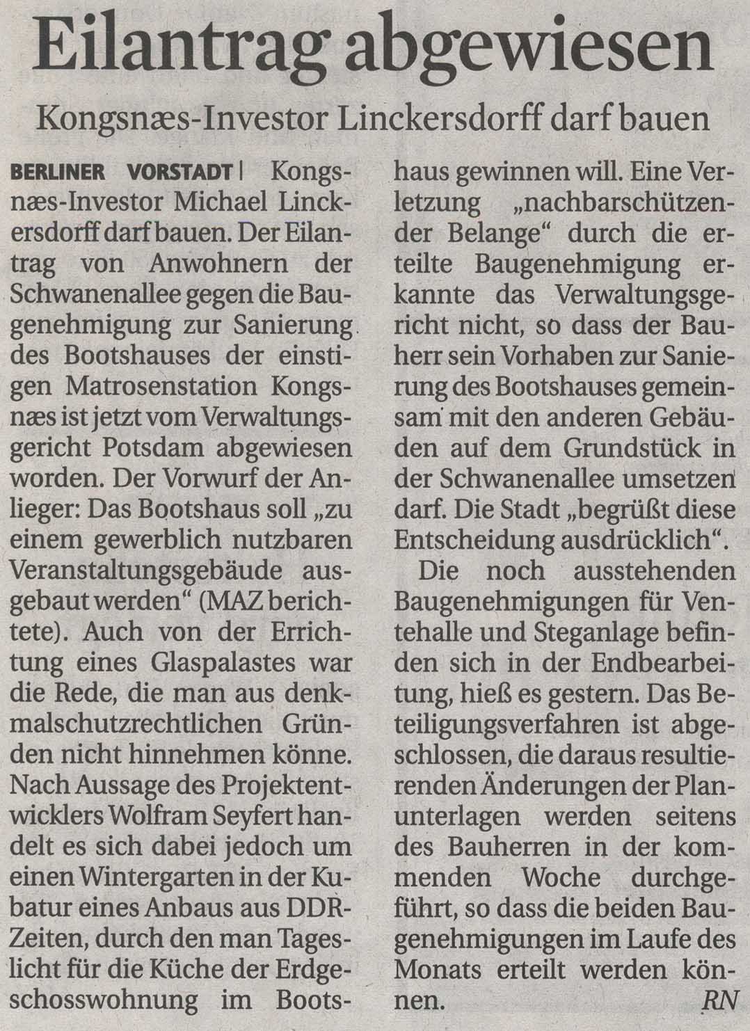 Mrkische Allgemeine Zeitung - 10.06.2012