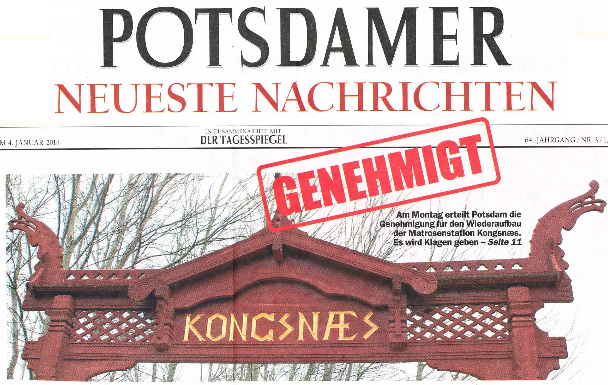 Potsdamer Neueste Nachrichten - 04.01.2014
