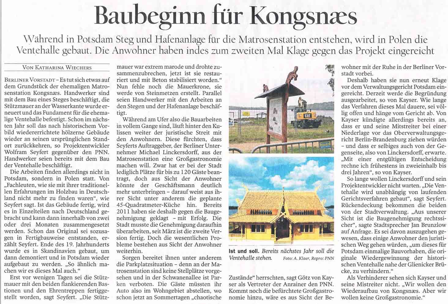 Potsdamer Neue Nachrichten - 01.09.2014